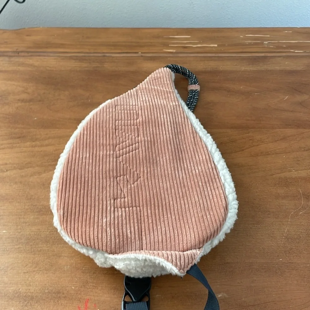 KAVU Polar Rope Snug Sling Crossbody Blush Cloud Fleece Polyester Backpack Bag